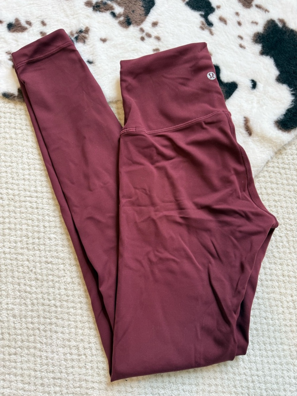 Lululemon High-Rise Leggings in Burgundy Wundertrain 4